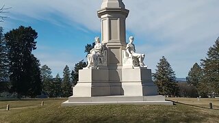 Gettysburg National Cemetery Walk - Cold Winters Day -