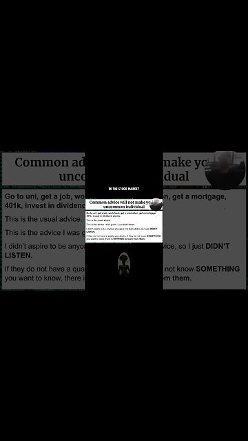 He confirmed the idea of everything I was seeing and hearing around me……