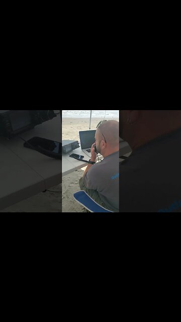 K8MRD CQ POTA from K-3013 in Galveston, Ham Radio Parks on the Air