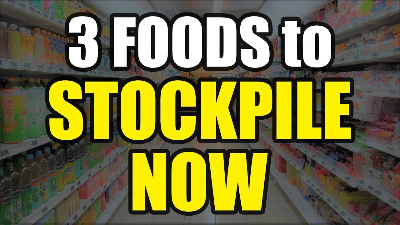 3 Foods to STOCKPILE NOW – Food for SHTF – Prepper Pantry!