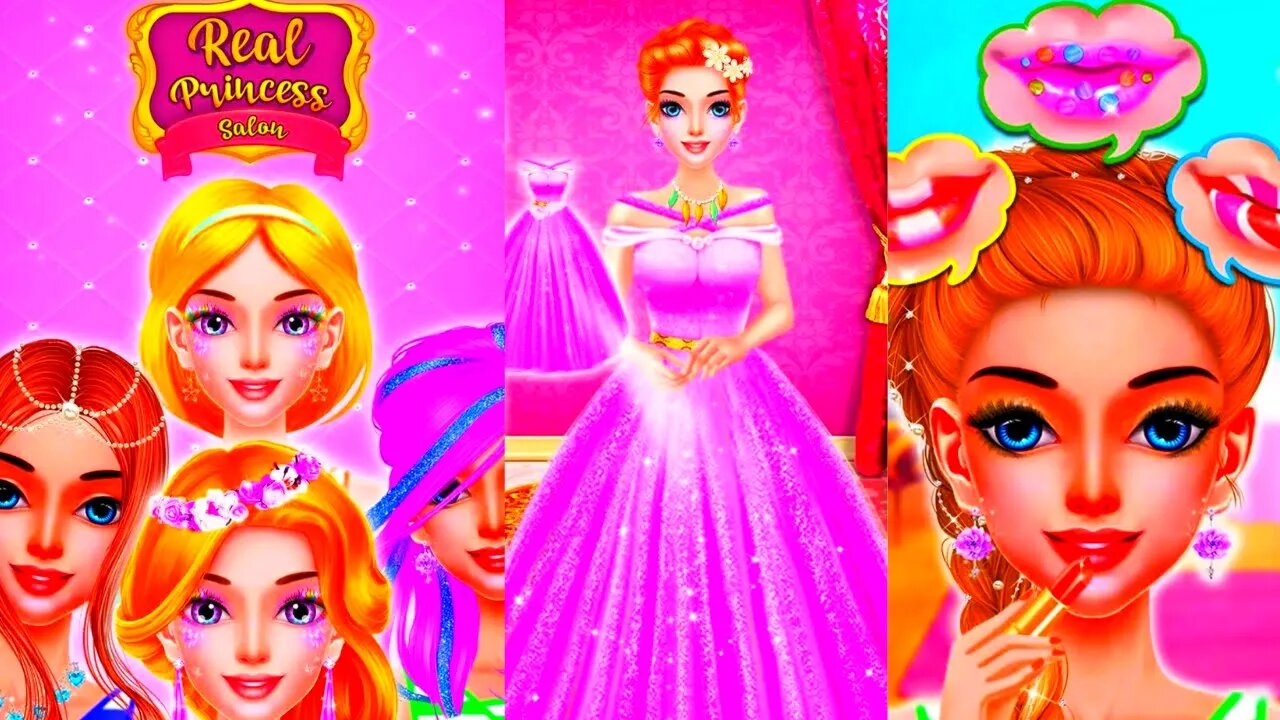 Real princess makeup salon game/salon games/makeup/dressup/girl games/new game 2023 @TLPLAYZYT