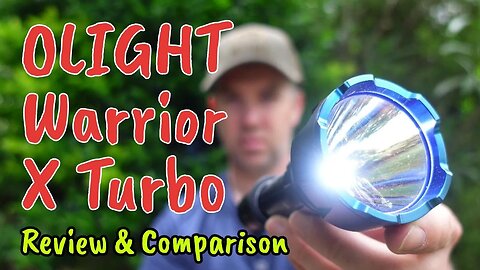Olight Warrior X Turbo Flashlight Review, Scope Shots & Comparison