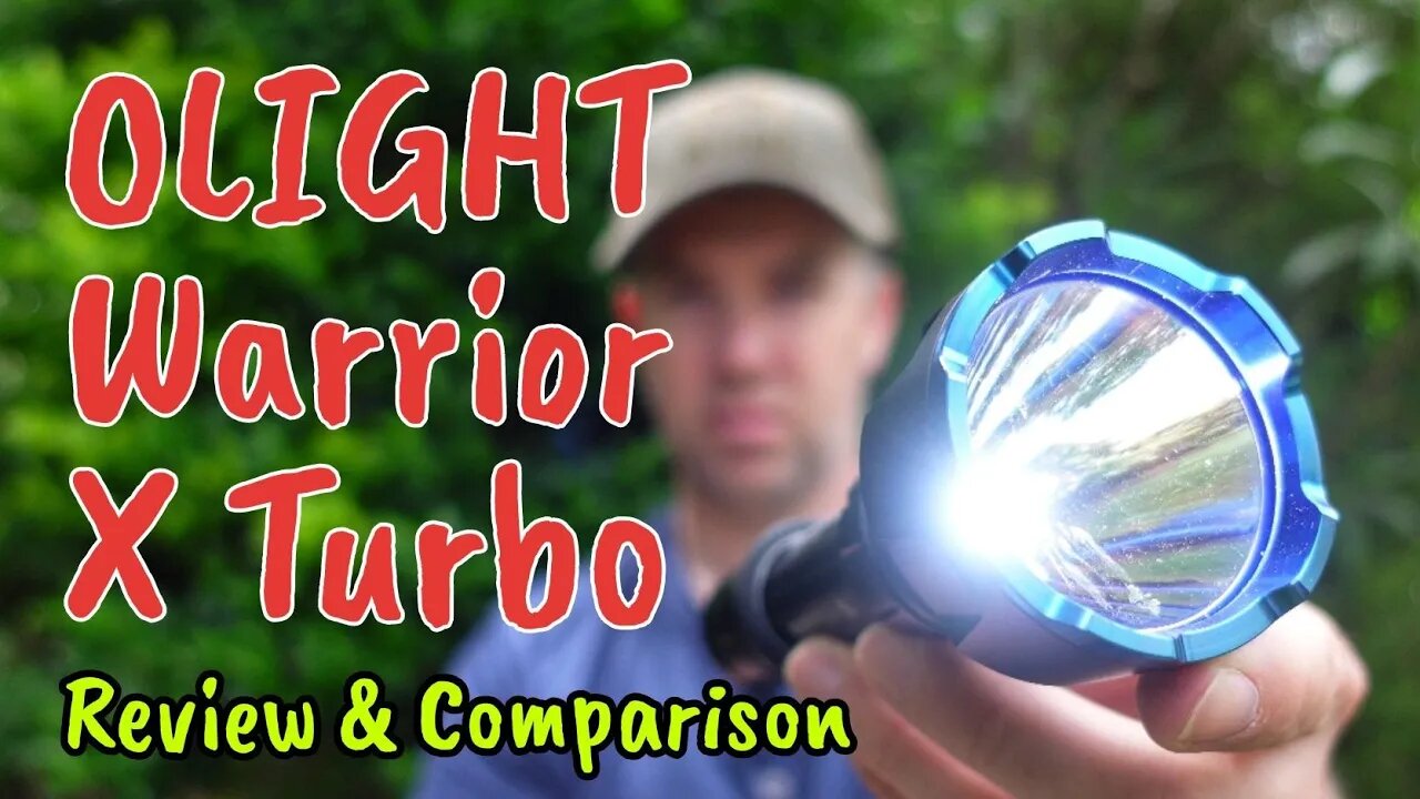 Olight Warrior X Turbo Flashlight Review, Scope Shots & Comparison