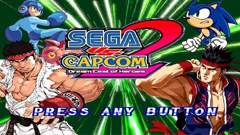 Sega Vs Capcom 2 X e Megaman Exe Vs Sally e Axel