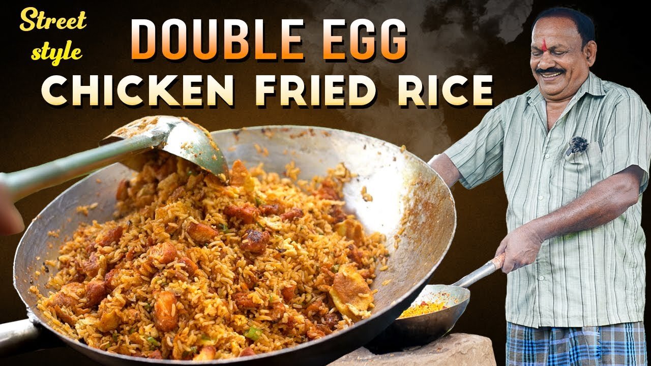 Double Egg Chicken Fried Rice || Street Style || Fastfood || Chicken rice ||