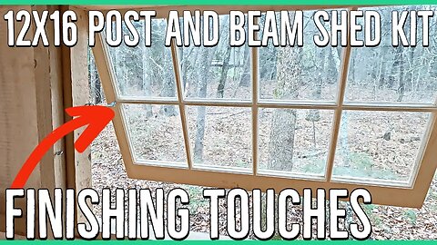 Jamaica Cottage Shop 12x16 Gable Shed FInishing touches