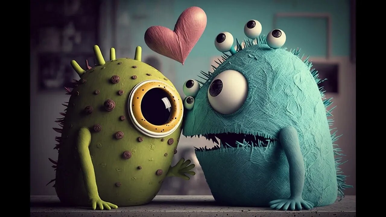 Valenitine's Day Monsters in Love