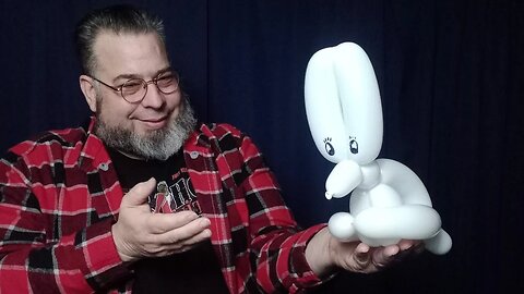 Day 90 - One Balloon White Rabbit