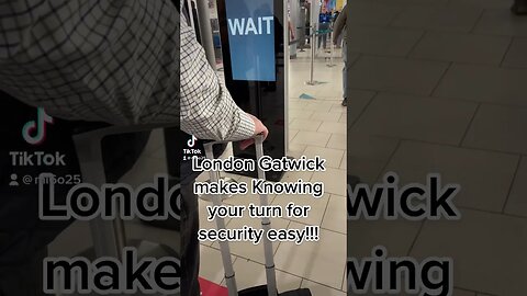 Security Screening London Gatwick; keep it simple #shorts