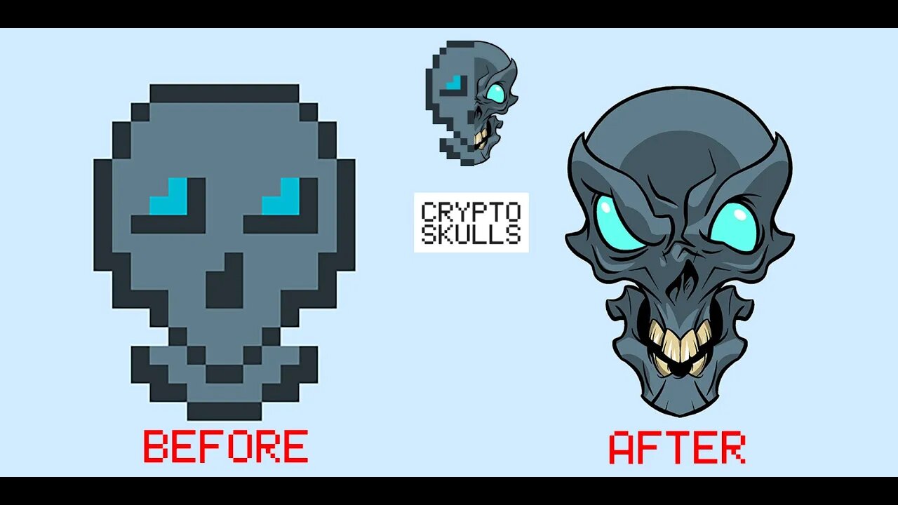 Transform a Crypto Skull NFT into a Demonic Skull