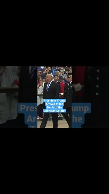 President Trump Arrives • Tomb of the Unknown Soldier #unknownsoldier #Trump @LawAndCrimeNews