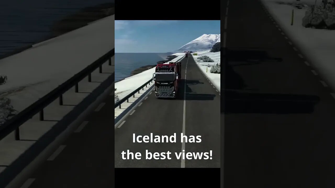 ETS2 Iceland, what a view! #eurotrucksimulator2 #shorts