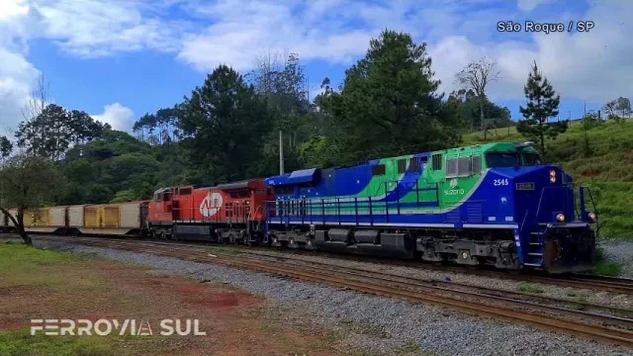 Locomotiva ES44ACi Suzano na região de São Roque/SP