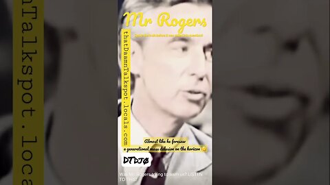 Mr Rogers on #Trans issues, #Culture & #Biology (all in 48 seconds) @daamntalk5153 #dontjustøbey