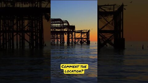 #sea #beauty #sunset #pier #abandoned #wave #photography #colour #winter #dji