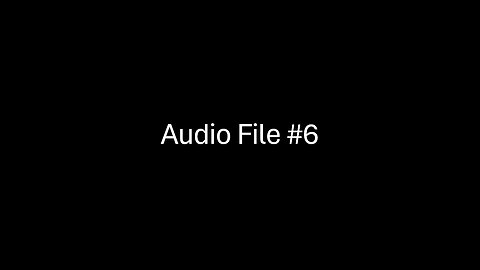 Audio File #6