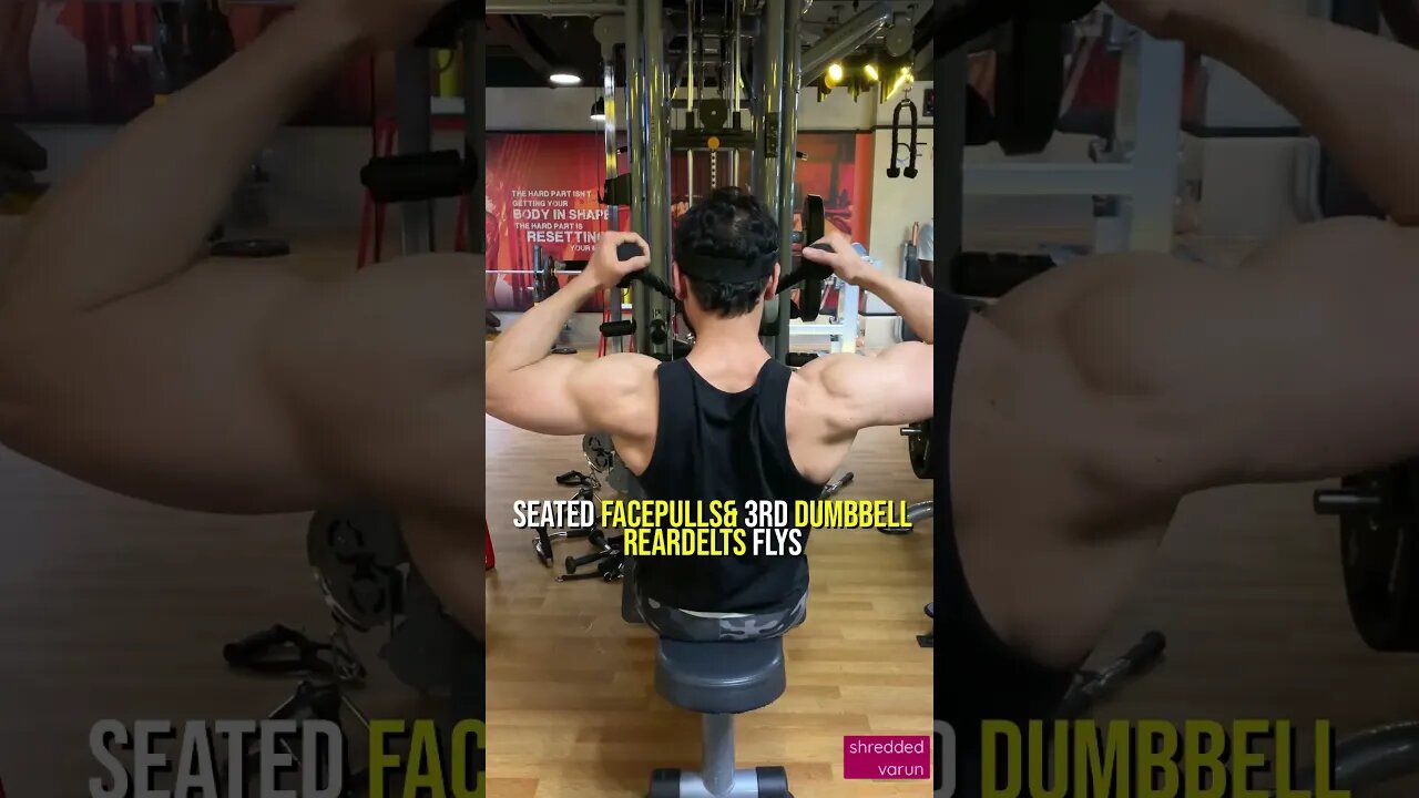 Triple Threat Shoulder Workout - Get Jacked Rear Delts Now! #shorts #youtubeshorts