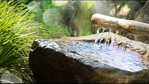 Really Awesome Bamboo Fountain and Box Fan ASMR 1 hour