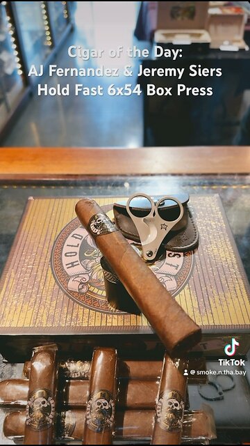 Cigar of the Day: AJ Fernandez & Jeremy Siers Hold Fast Habano 6x54 Box Press #Shorts #Cigars #Cigar