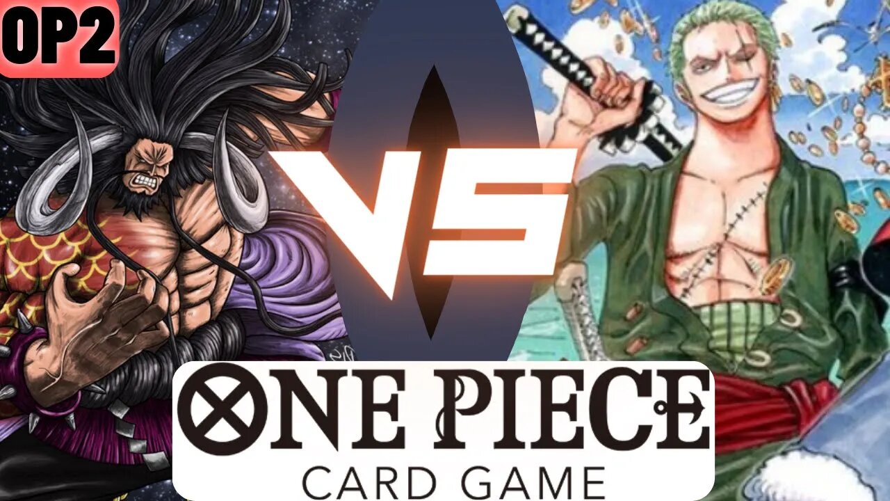 Kaido [Purple] VS Roronoa Zoro [Red] | OP-02 BATTLE | One Piece Card Game Paramount War Gameplay