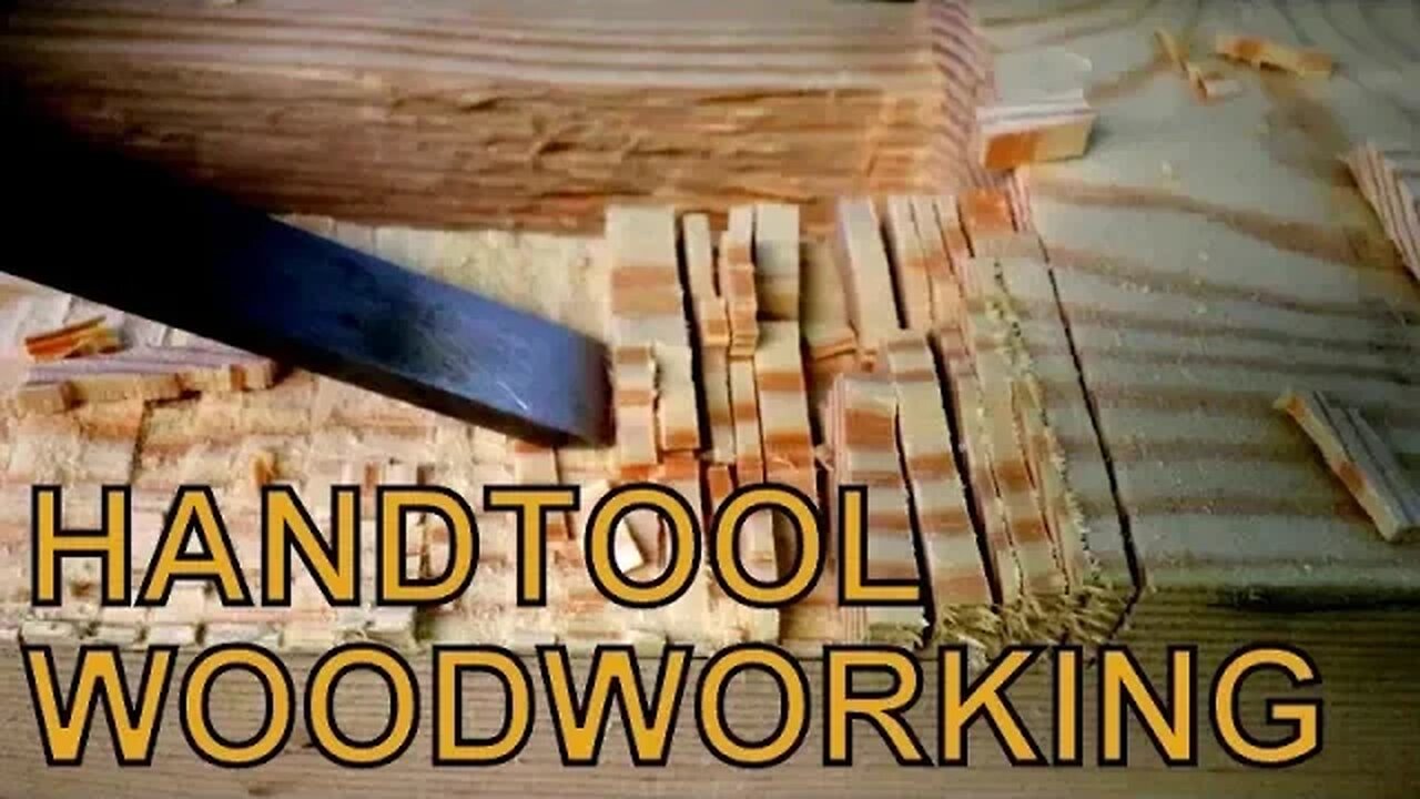 Oddly Satisfying Video| Timber Frame Work with Hand Tools