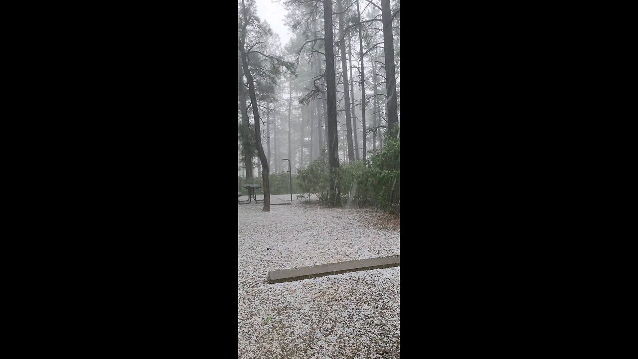 Crazy hail storm in durango colorado