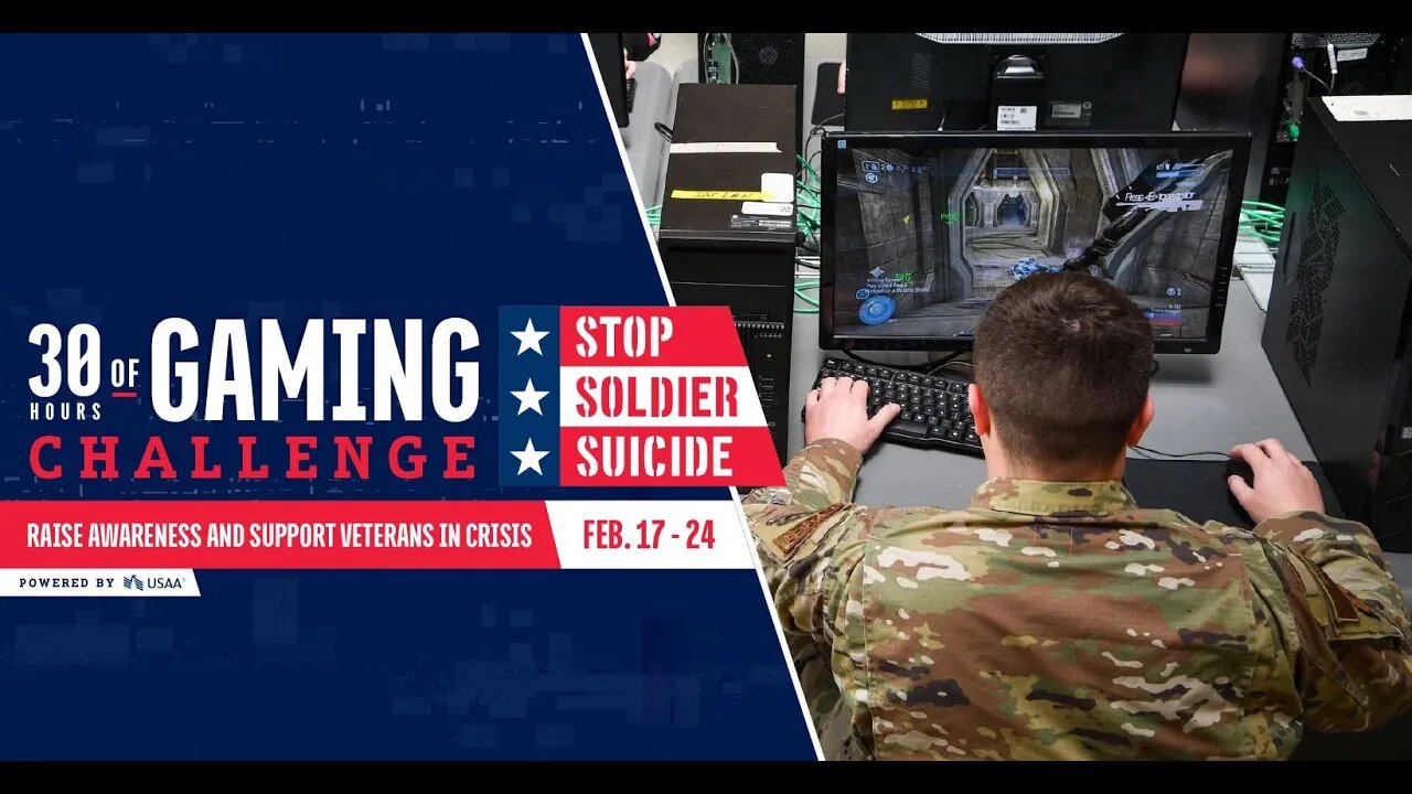 I'm taking on the 30 Hours of Gaming Challenge for Stop Soldier Suicide