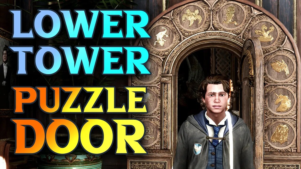 Lower Grand Tower Puzzle Door - Hogwarts Legacy How to Solve the Number Door Puzzles