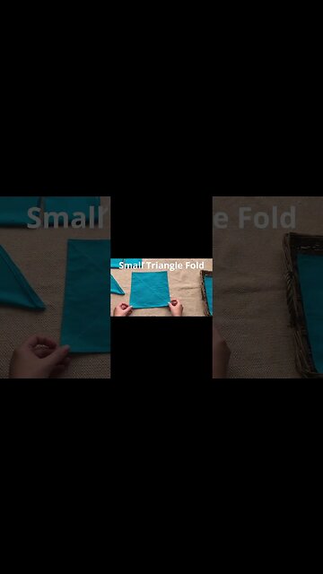 Montessori Napkin Folding Lesson! (Short Version)
