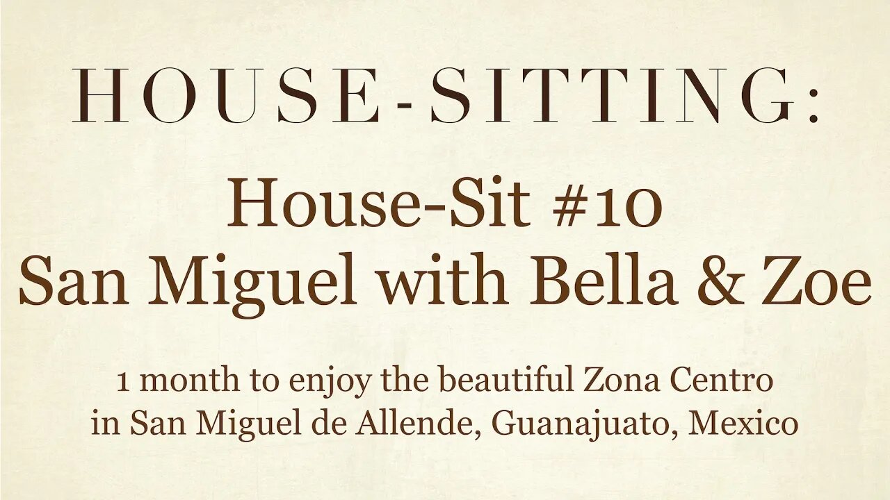 House-Sitting » House-Sit #10 » SMA with Bella & Zoe » San Miguel de Allende, Guanajuato, Mexico