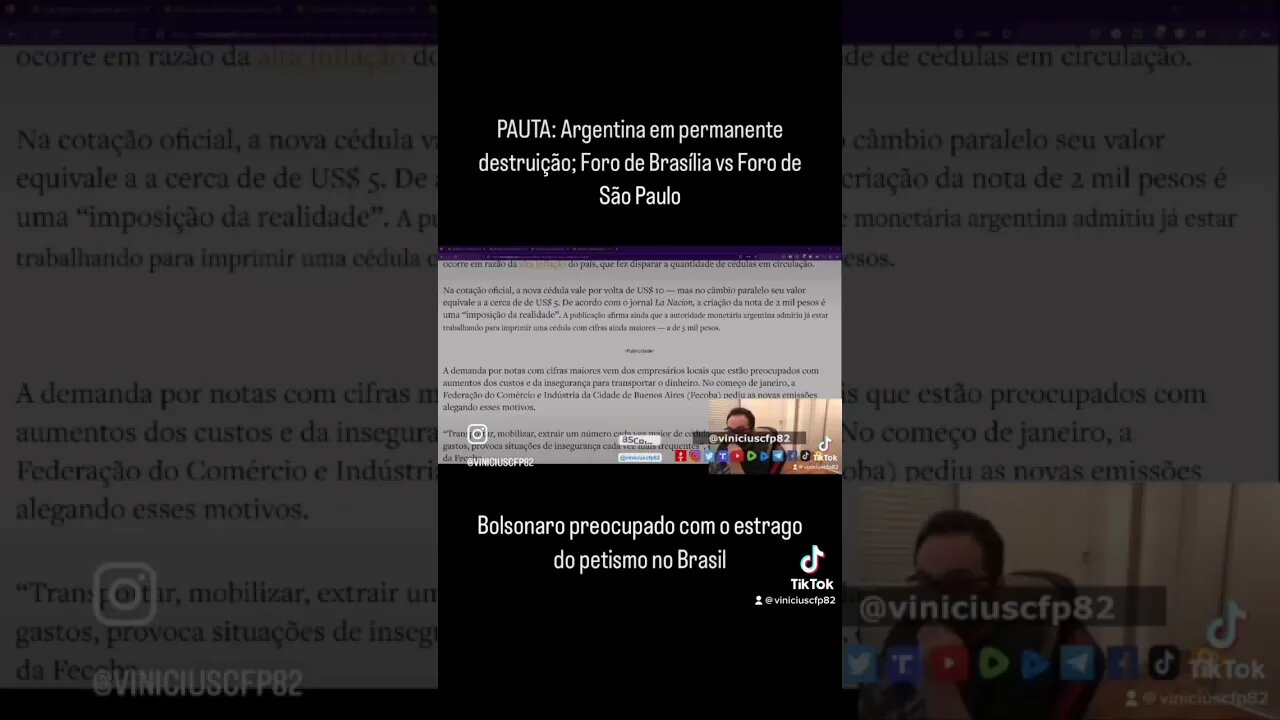 Inflação faz Argentina lançar cédula de 2 mil pesos.