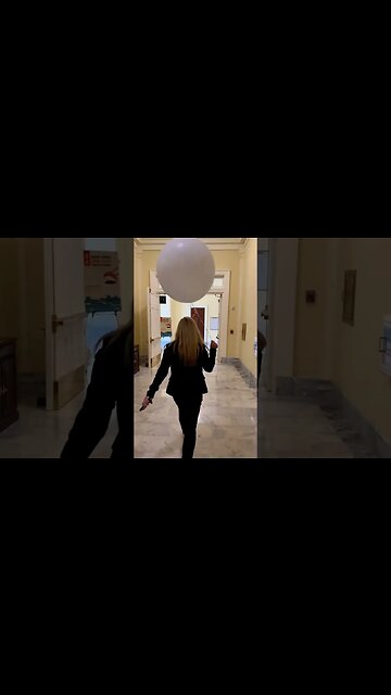 MTG Trolls the SOTU With a Balloon | #shorts #mtg #sotu #Biden #balloon #china #airspace #whitehouse