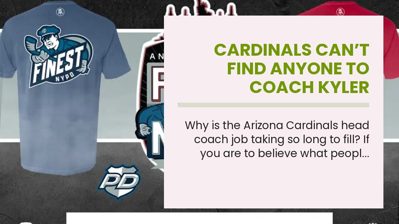 Cardinals can’t find anyone to coach Kyler Murray…