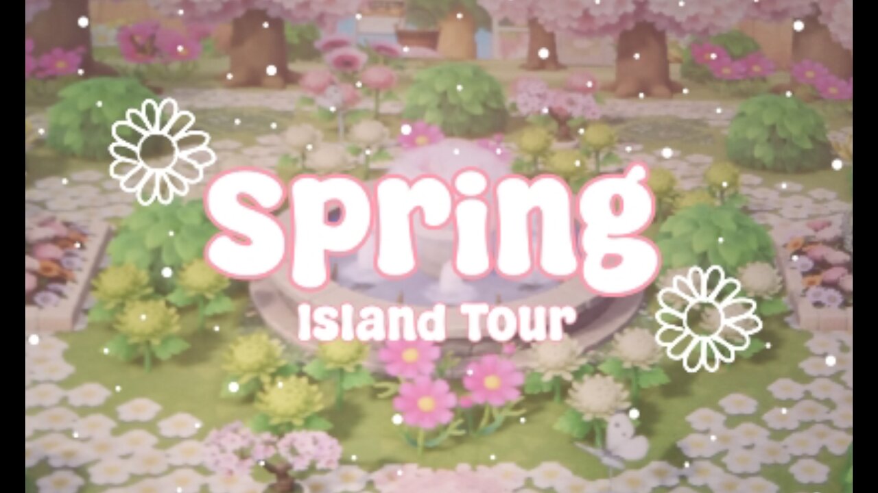 BEAUTIFUL SPRING ISLAND // ISLAND TOUR // ANIMAL CROSSING NEW HORIZONS // ACNH