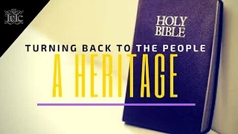 The Israelites: Turning Back To The People A HERITAGE!!!!