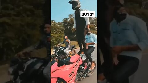 Boys Bike Riding vs Girls Bike Riding 😂 😂 | #funny #respectshorts #shorts #girls #boys #riding
