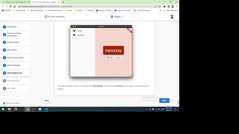 Starting with Flutter on Codelabs part 3 of 3