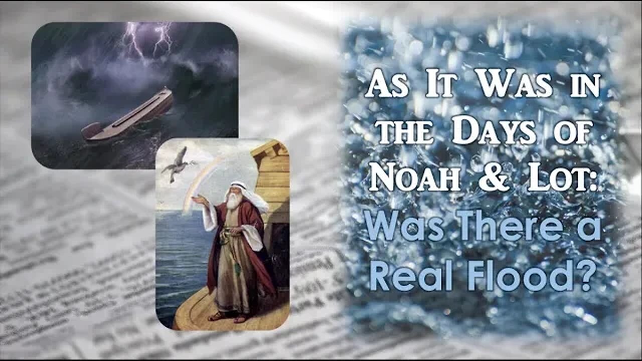 As It Was In The Days of Noah And Sodom: Was The Flood Real?