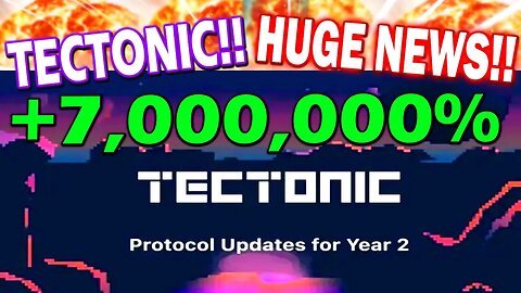 TECTONIC CRYPTO BREAKING NEWS TODAY!!🔥 TONIC COIN 400X RISE *URGENT UPDATE*