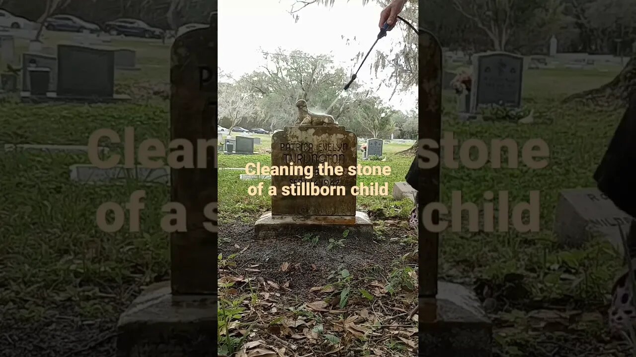 #infantdeath #headstonecleaning #cemetery #satisfyingasmr #cemetery