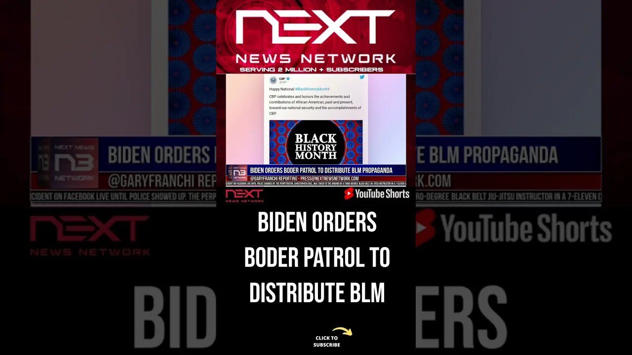 Biden ORDERS Boder Patrol to Distribute BLM Propaganda #shorts