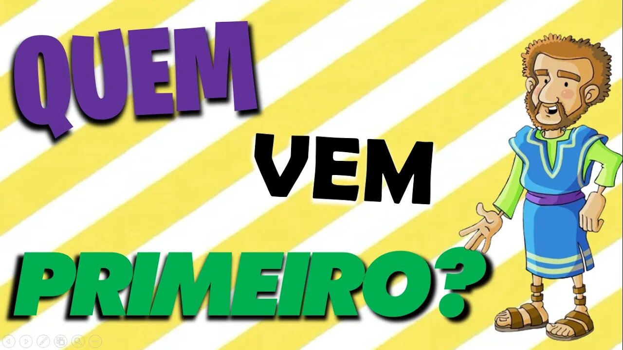 QUEM VEM PRIMEIRO? - JOGO DA BÍBLIA -QUIZ