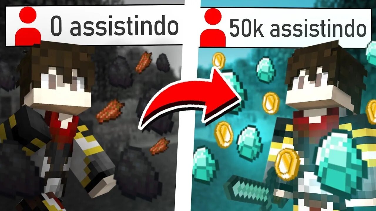 Em busca da live infinita, a cada 2 reais + 5 minutos. A cada membro 5 minutos