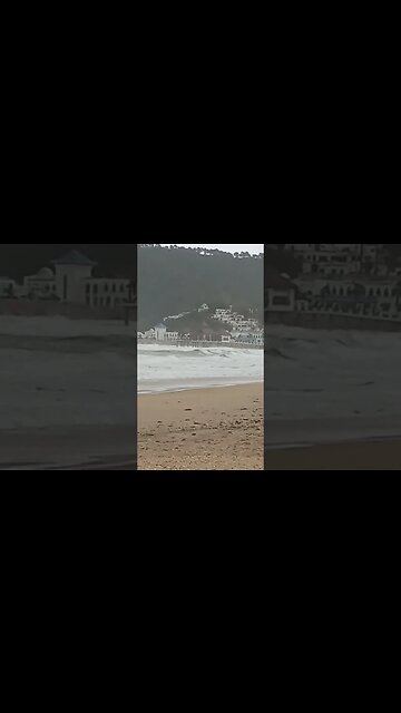 البحر هائج ورياح قوية في مدينة المضيق اليوم 10/02/2023