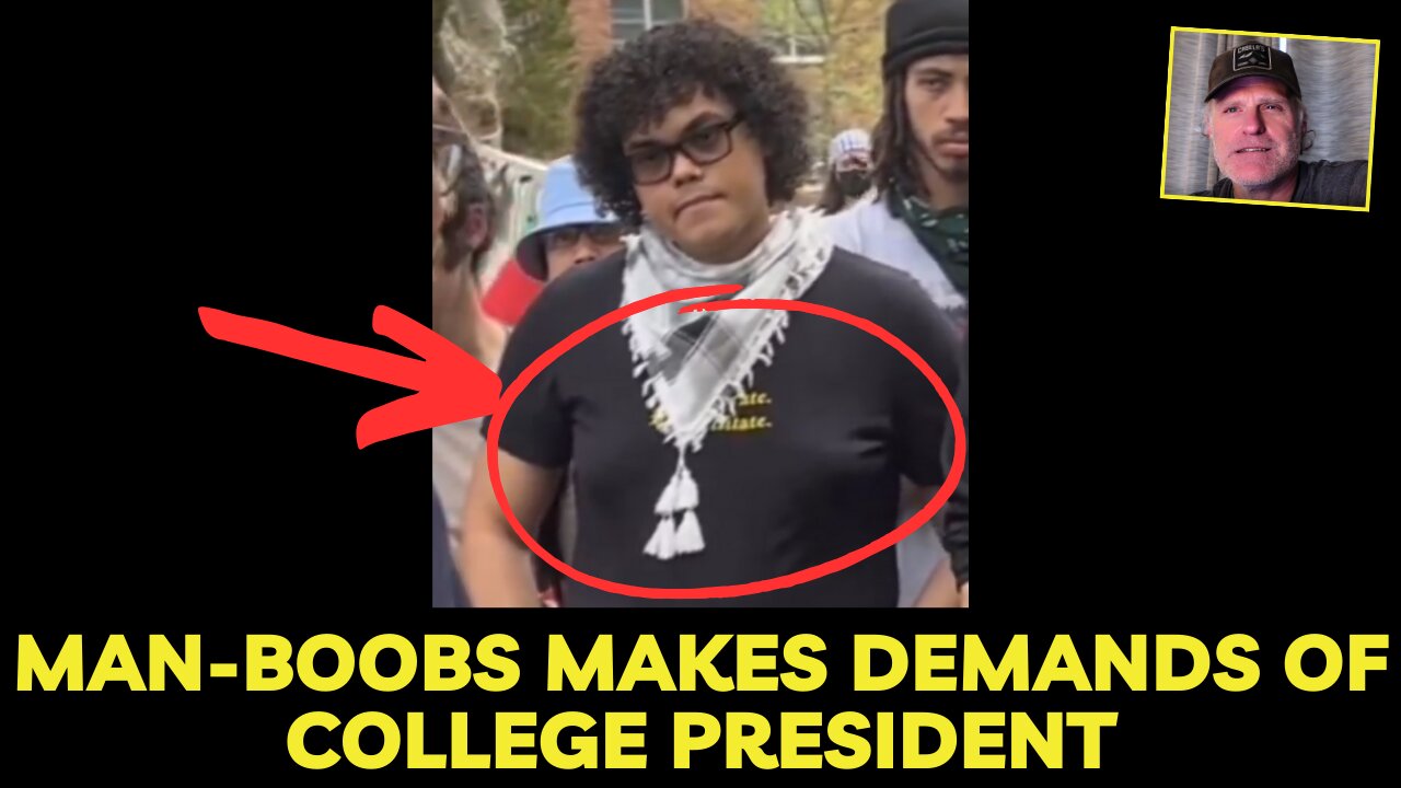 Man-Boobs makes demands of College President