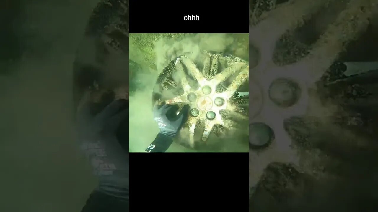 I found a car wheel in the bay