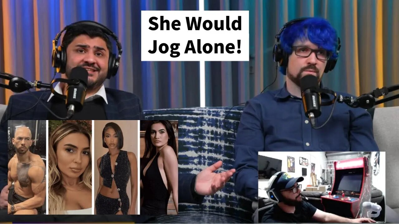 Andrew Tate Debate CCTV Showed One Women Would Jog Alone!?