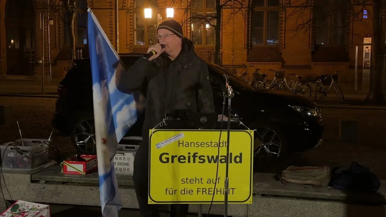 Greifswald - Detlef mit Informationen 13-02-2023