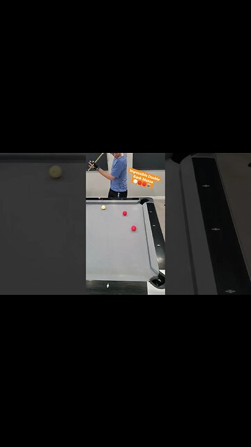 Absolute BANGER! Double Bank Time Masse 😱⚪🎱 #billiards #shorts