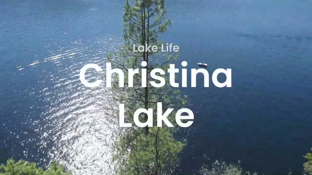 Flying Drone Over Christina Lake, BC. The Warmest Lake In Canada.